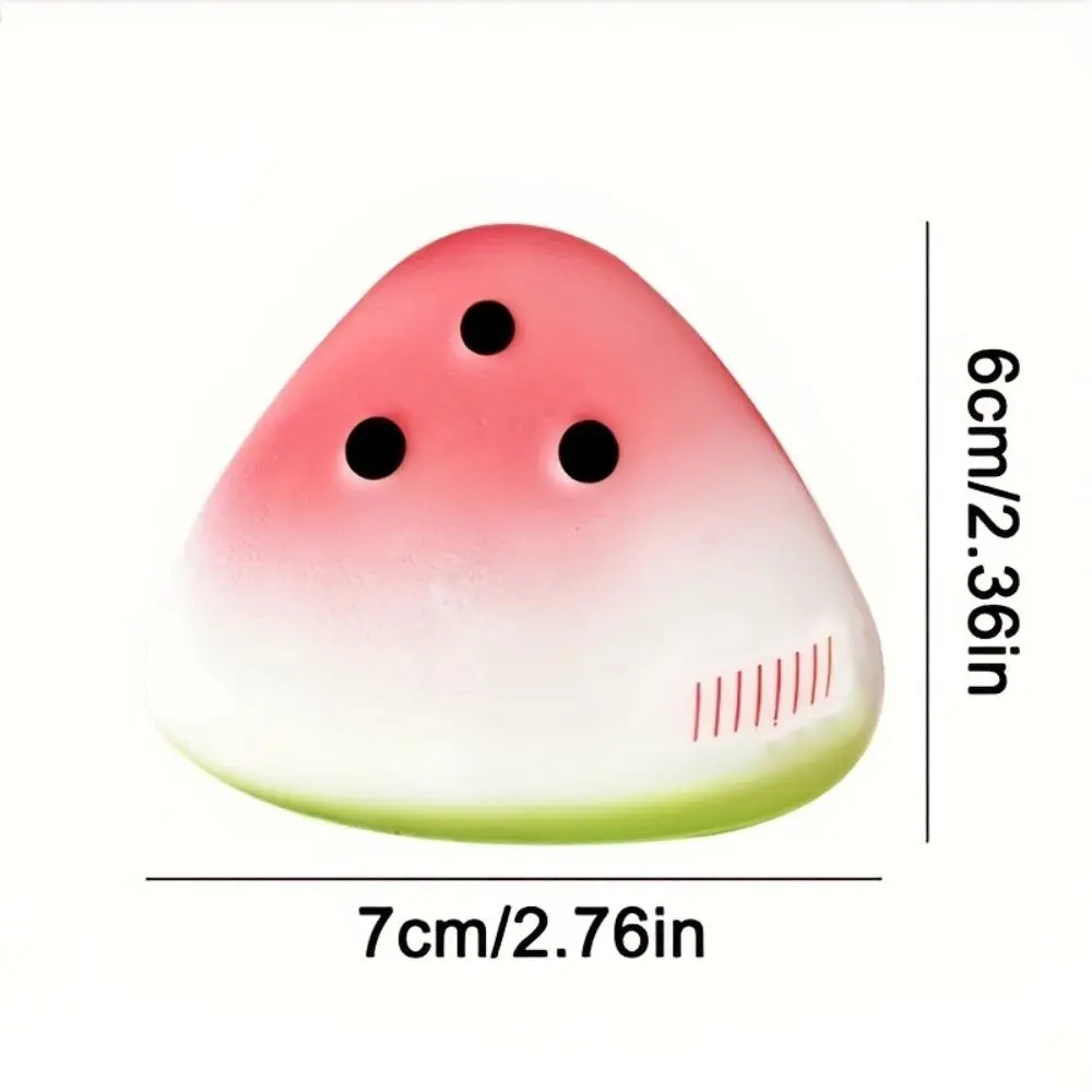 Festive Pink & Green Watermelon Squeeze Toy Cute Squishies - Soft, Playful Texture, For Kids' Parties & Classroom Rewards, Christmas Halloween Thanksgiving Easter Eid Gift, Party Toy sensory
