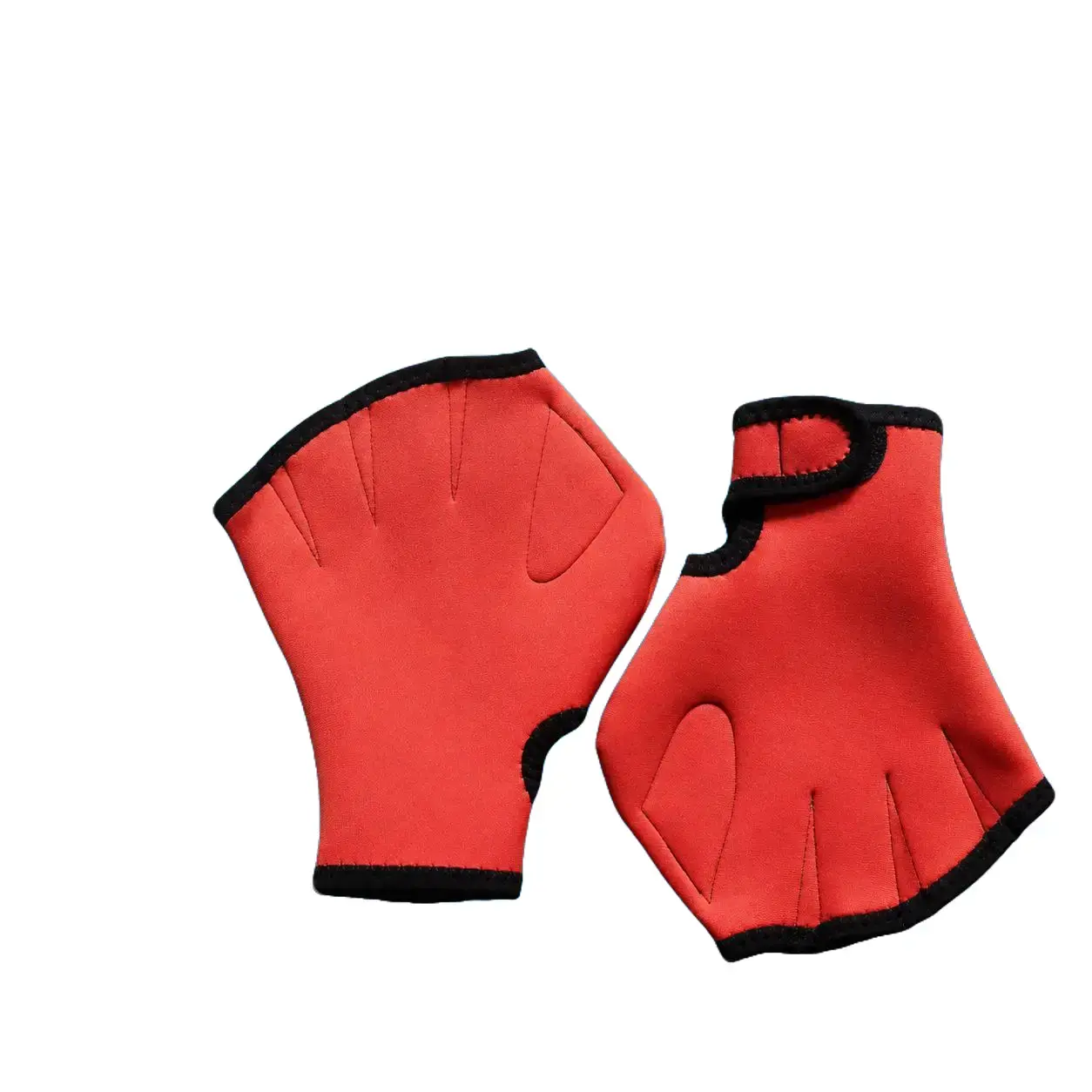 Ergonomic Swimming Gloves with Flexible Webbing for Adults and Teens, Open-Finger Short Gloves for Freestyle Swim and Water Fitness, Adults Teens, Open Fingers