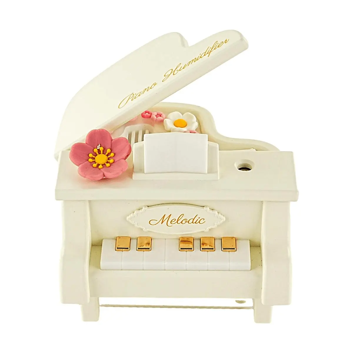 Golden Lion Piano Humidifier - USB White Mini Desktop Humidifier for Home, 13.1x12.8x11.8cm