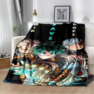 My Hero Academia Cartoon Printed Blanket Warm Flannel Blankets Soft And Comfortable Blanket Home Travel Blanket Birthday GiftGift For Adult,Valentine's Day Gift, Gift For Husband, Gift For Wife