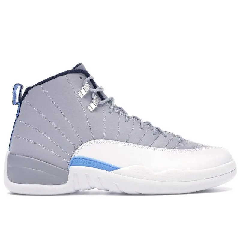 Jordan Men's 12 Retro Grey University Blue, from StockX
