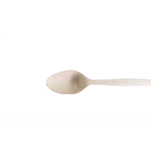 HARSHU Eco-Friendly Cornstarch 6.5” Disposable Spoon Set (100 per pack)