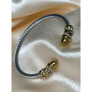 Vera two tone metal bracelet