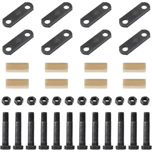 2 Packs Tandem Axle Trailer Shackles Kit: Trailer Shackles with Trailer Shackle , 2-5/8" Trailer Shackle Straps (262),   Dual-Axle Systems And  Triple-Axle Systems