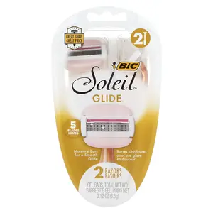BIC Soleil Glide, Disposable Razors, 2 Razors