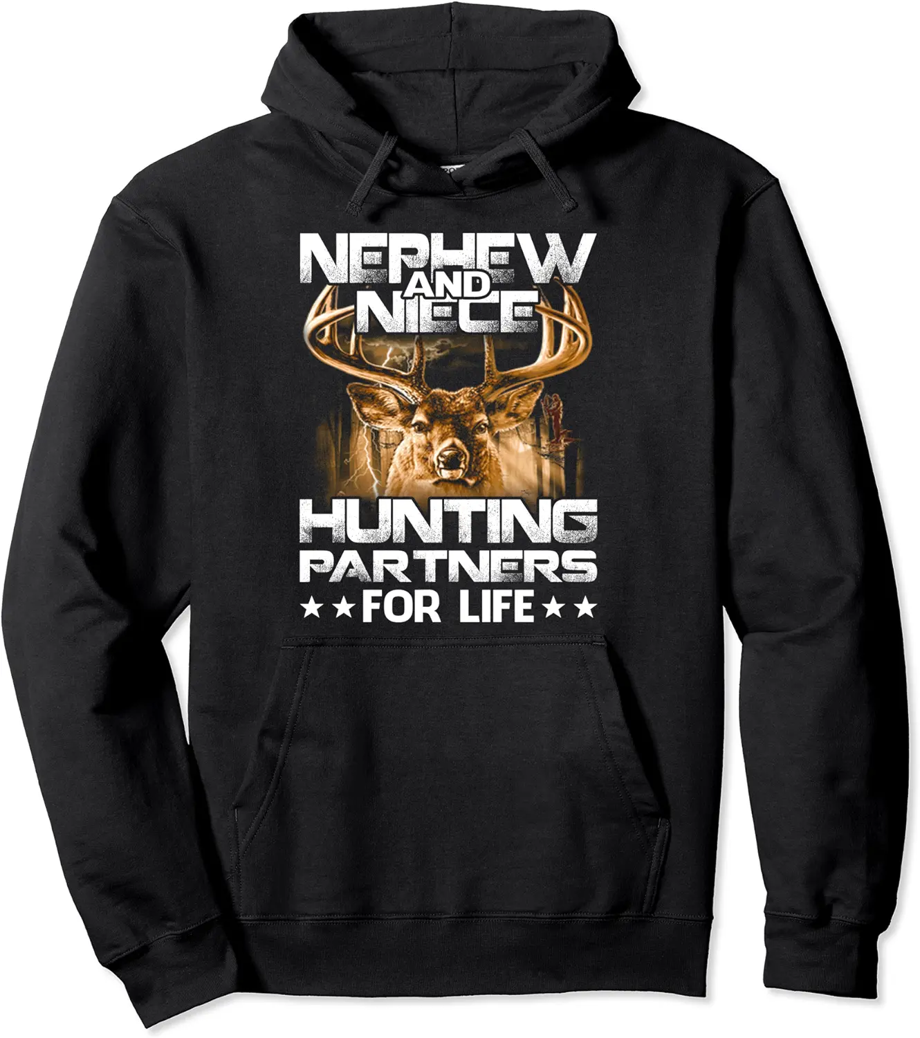 Nephew And Niece Hunting Buddies For Life Deer Hunter Pullover Hoodie - Matthewgol Shop 47B0BJ9L9SLS