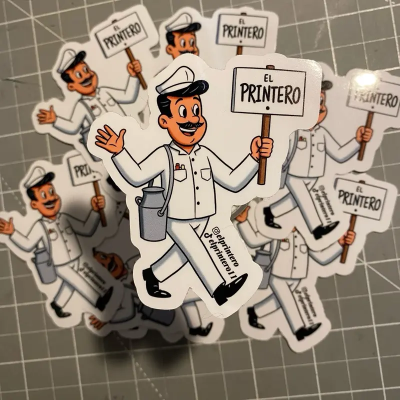 El Printerio Custom Stickers - Laminated & Printed with High-Quality Materials for Indoor Outdoor Use