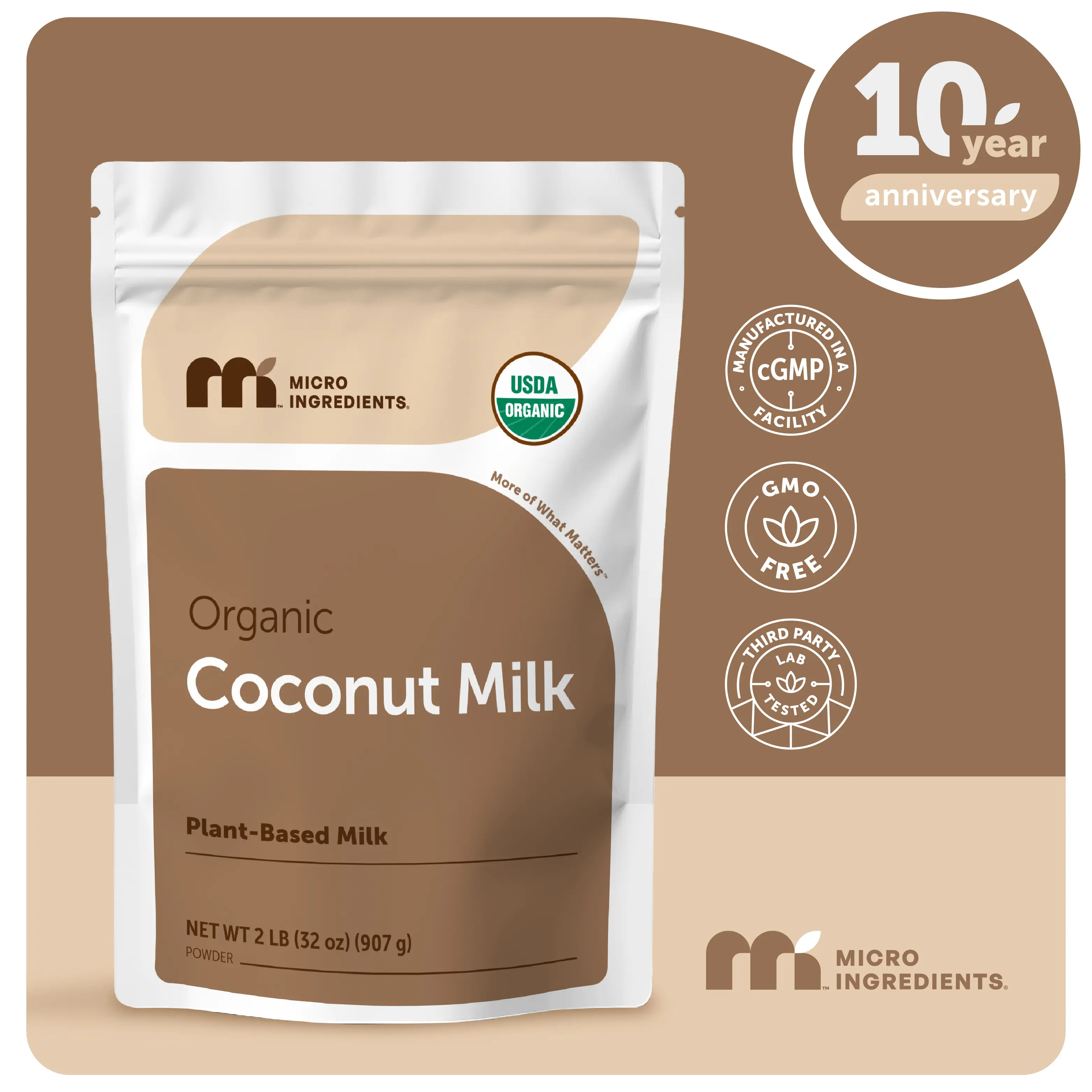 Micro Ingredients Organic Coconut Milk Powder, 2 lbs