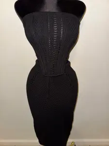 Black Crochet Skirt Set Black Crochet Skirt Set