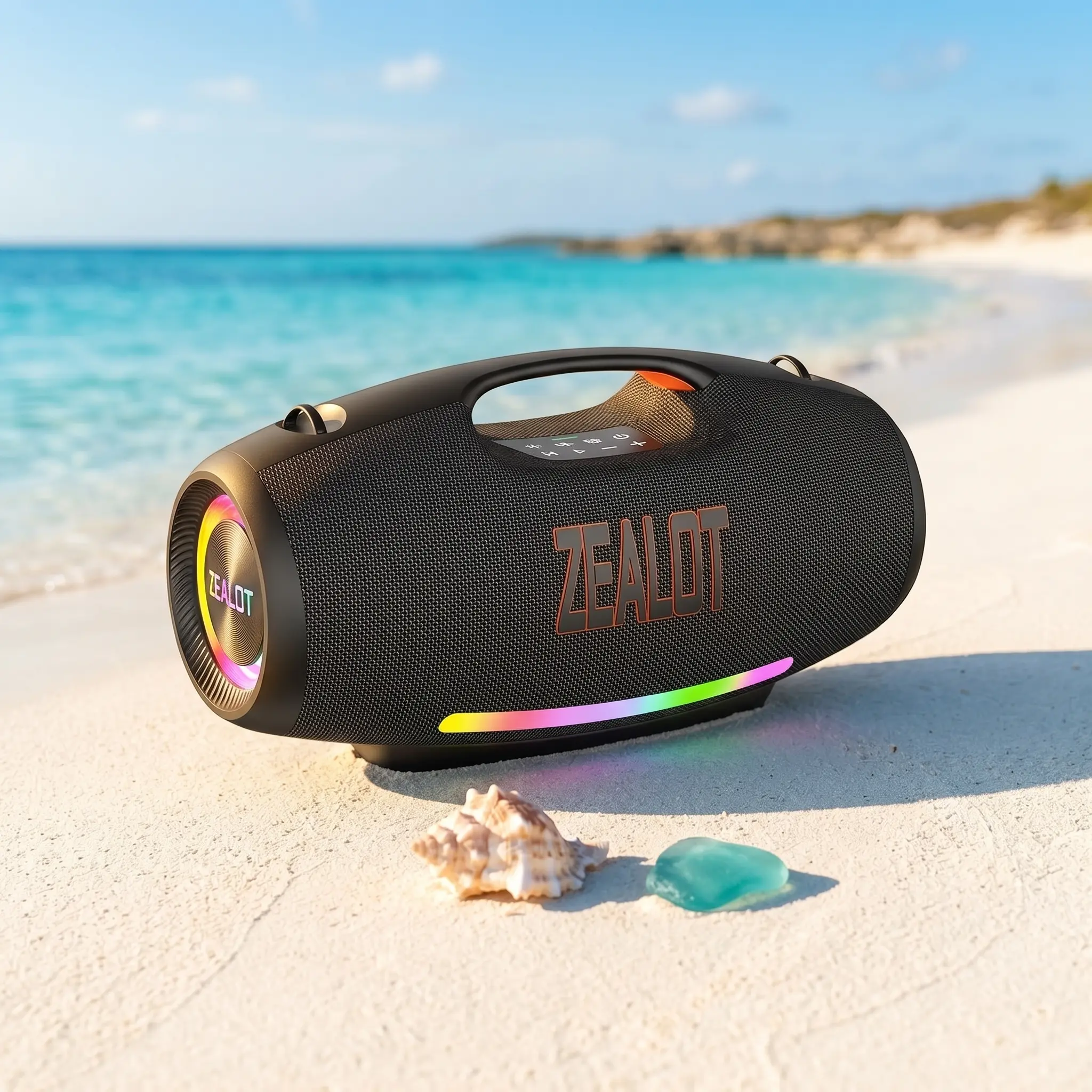 330W Wireless Bluetooth Portable Speaker, Rechargeable Waterproof Loud Bass Boombox with 48000mAh Battery (60H Playtime), Support TF Card, USB, 3.5mm AUX for Home, Party, Audio Connection to Smartphones, Wireless Speakers, Rechargeable Waterproof Speakers