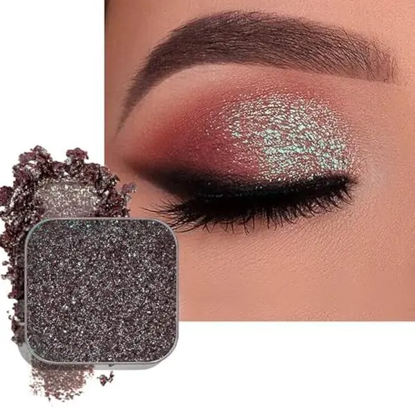 Chameleon Duochrome Eyeshadow, Mauve Taupe with Blue Green Shift | Nebula - Highly Pigmented, Velvety, Buildable, Multichrome Iridescent Color-Shift, Low Fallout, Refill Fits Magnetic Palettes