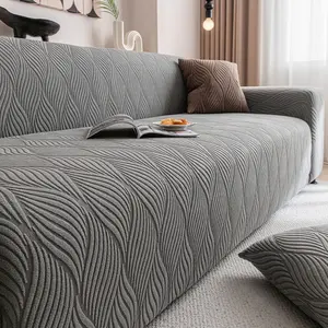 NILUOH 2026 New Style Simple Jacquard Flannel Sofa Cover, All-Season Universal Full-Cover Slipcover with Anti-Slip Function