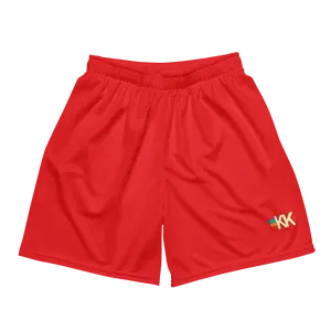 Kk mesh shorts red