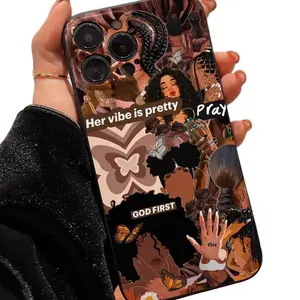 Abstract Butterfly Pattern Phone Case, Anti-drop Cellphone Protective Case, Total Protective Shockproof Mobile Phone Cover for iPhone17 Pro Max 17 Air  16 15 14 13 12 11seriers, Shockproof Bumper Case, Brown Smartphone Casing, Phone Accessories