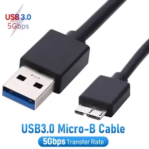 USB Hard Drive Cable USB 3.0 Micro B Cable for External HDD USB 3.0 Data Cord for WD Hitachi Lacie Seagate Toshiba portable HDD