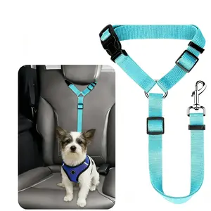 Adjustable Dog Car Safety Belt with Buckle, Retractable Vehicle Restraint, Universal Pet Travel Accessory for Suv, Sedan, Truck, Retractable Leash