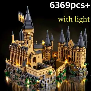 Micro Bricks City Creative Medieval Magic Castle Series School Architecture Palace DIY Blocks Gifts Kid Assembly Toys