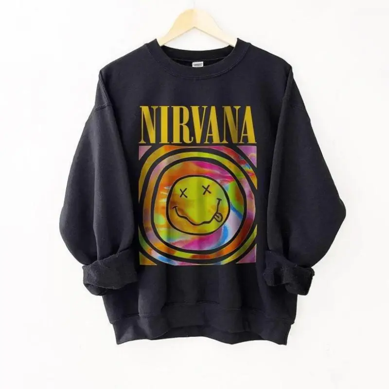 vintage nirvana sweatshirt - TikTok Shop