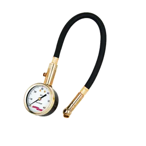 ACCU-GAGE® by Milton® Dial Tire Pressure Gauge with Swivel Angle Air Chuck and 11 in. Braided Hose - ANSI Certified for Motorcycle/Car/Truck Tires (0-60 PSI)