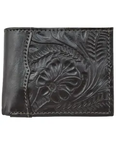 American West Men's Bi-Fold Tooled Wallet - 0550137