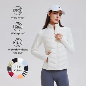 AFZ Featherweight 800-Down-Fill Puffer Jacket with Stand Collar, for Casual Winter Outerwear Hiking Running