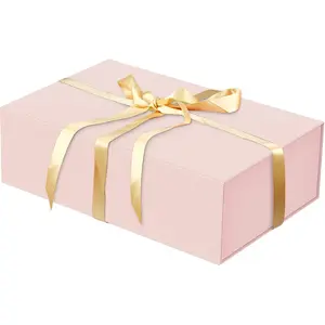 Luxury Large Gift Box 13.8"x9"x4.3" Storage Box with Ribbon Magnetic Closure Suitable for Mother's Day, Birthday, Bridal Gifts, Wedding Luxury Packaging Box