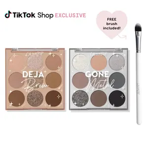 ColourPop 9-Pan Shadow Palette Duos + Free Brush -  Exclusive Set