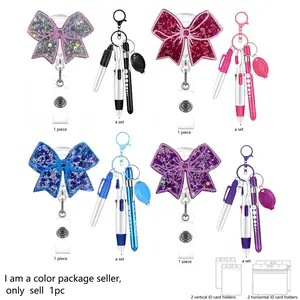 Shiny badge pin clip, retractable alligator clip, matching stationery set, waterproof card holder, badge companion care supplies—ideal for nurses and hospital staff.