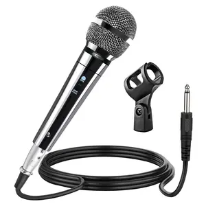 5Core XLR Microphone Dynamic Mic Karaoke Singing Studio Mics Handheld Microfono Built In Amplifier Live Audio Mixer