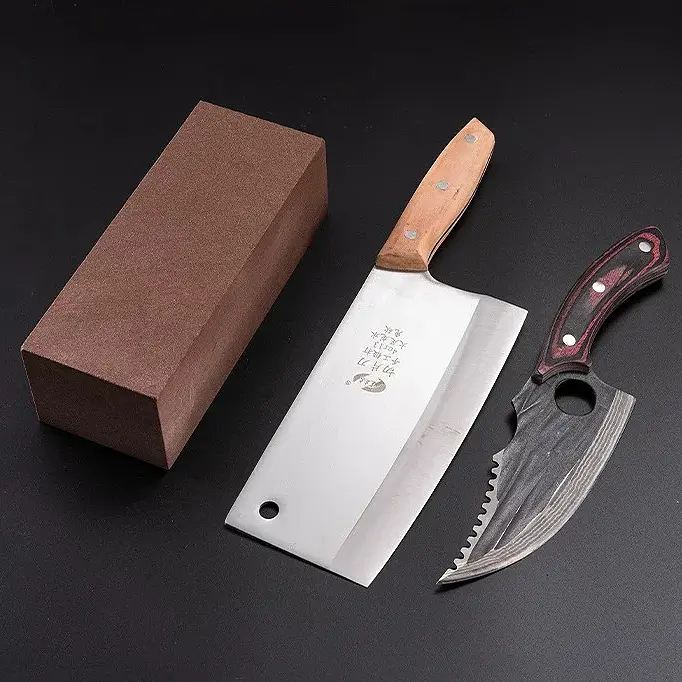 1000 Grit Ultra-Large Natural Water Whetstone Knife Sharpener, for Commercial Kitchens, Compatible with Various Knives and Outdoor Woodworking Tools