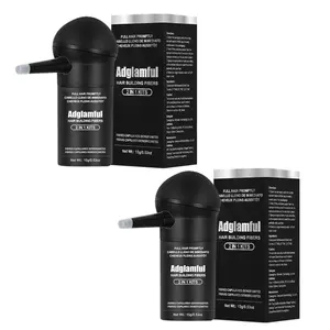 Adglamful Volumizing Fiber Spray 2-Pack with Applicatora - For Thinning Hair in Men & Women Dense Building Fiber Powder . 2-in-1 System for Instant, Natural Thickness and All-Day Hold hair  thickening  powder fuller look shadow spray applicator volume