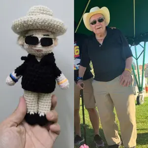 Fathers Day Gift, Look Alike Doll, Anniversary Gift, Memorial Gift Father Mother Doll, Custom Crochet Couples Doll Christmas Custom Gift
