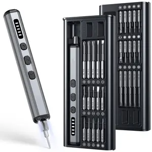 Mini Electric Screwdriver,Cordless Precision Screwdriver set with 38-in-1 Magnetic Bits, 5 Torque Settings, Repair Tool for iPhones, Laptop, Drone, Game Console, Camera;Birthday Gift for Father