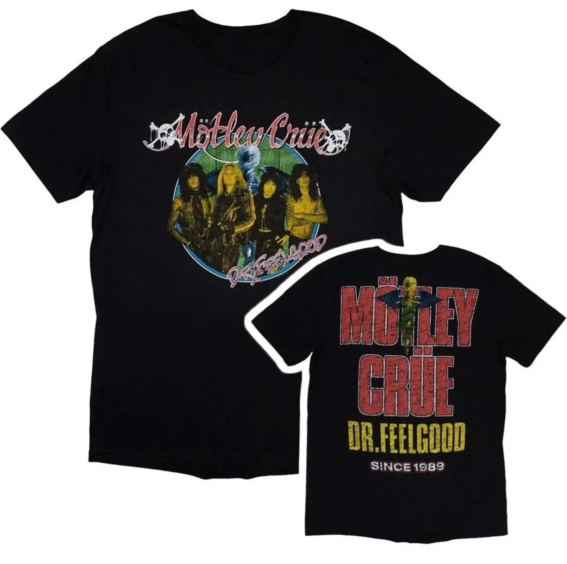 Classicc Glam Rock Band Motley Crue Graphic Print T-shirt Men Women Streetwear Loose Casual Oversized Cotton Solf Summer New Tee