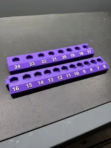 3/8 Drive Nano Socket Organizer 6-24mm Magnetic Base