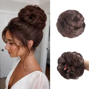 Messy Bun Hair Piece Synthetic Fiber Messy Hair Buns Hairpiece for Women Updo Extension Ponytail Daily Use