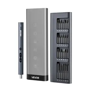 VEVOR Electric Precision Screwdriver Set, Summervibes,Summervibes, 48 Magnetic Bits, Mini Electric Screwdriver with Magnetic Storage Box, S2 Steel Bits, LED Light, Type-C Charging, for Phone, Laptop, and Electronics Repair