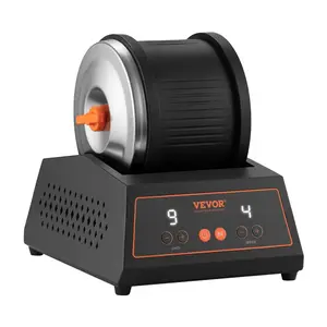 VEVOR Rock Tumbler Kit, 4lbs Rock Polishing Kit, 4 Speed Settings 9-Day Polishing Timer Stone Polishing Kit, Belt-Free Rock Polisher with Adapter Overload Protection, Rock Polisher for Adults Kids