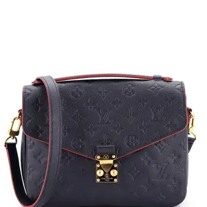 Pre-owned Louis Vuitton material Messenger Bags Pochette Metis Monogram Empreinte Leather by Rebag