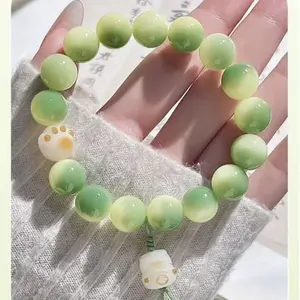 Auspicious Goddess Beaded Bracelet for Women, Fashion Costume Jewelry Bangle for Wedding Occasions, Bracelets For Women