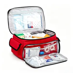 Large Capacity Multi-Functional First Aid Kit, Medical Supplies Storage Bag, Outdoor Adventure Emergency Pack, Suitable for Home and Travel, Emergency Gear