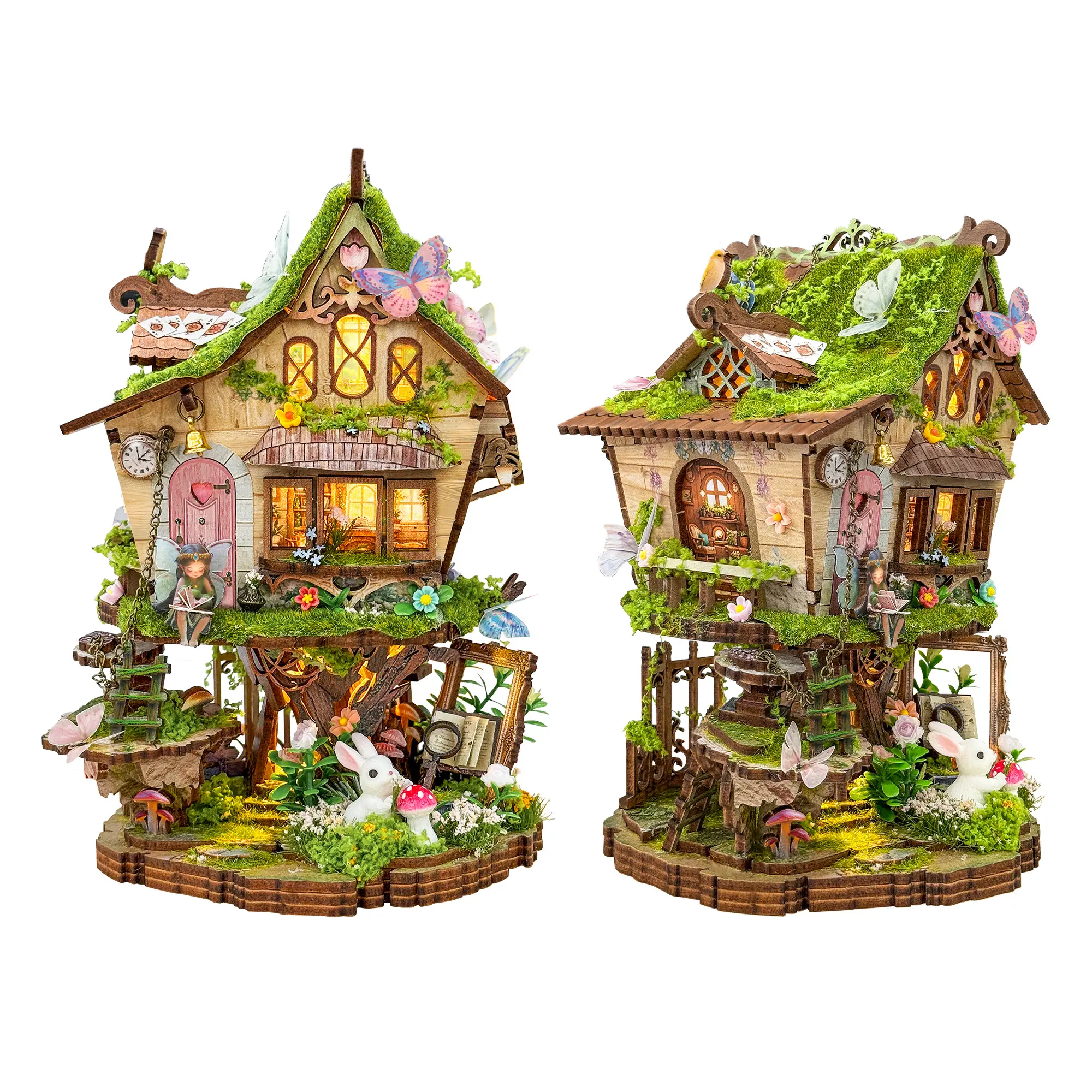 Rowen Bookshelf Handmade Assembly Model Toy House Building Kit, Perfect Gift for Family Friends Birthday Back-To-School Halloween Christmas New Year Valentine's Day Easter, DIY Model Kit, Building Set, Wooden Model Kit, Diy Kits