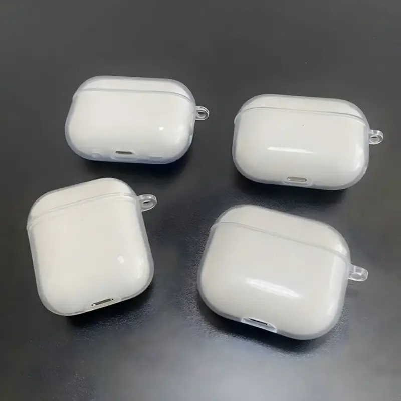 Transparent Clear Case for Apple Airpods Protective Cover TPU PC Material Secure Closure Shock Absorption Fashion Accessories Protection Wireless Earphone Tws Portable Earbuds Audio