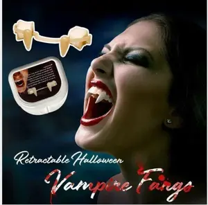 Retractable Vampire Fangs for Halloween & Cosplay