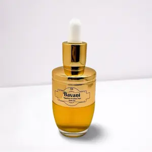 Bavani Egyptian & Indian Herb Hair Oil 50ml Elegant Glass Bottle with Oil Dropper Dispenser Comfort - Hair loss, DHT Blocker, hair growth, moisturizer, hair breakage , scalp treatment