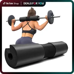 Barbell Squat Pad - Neck & Shoulder Protective Pad - Great for Squats, Lunges, Hip Thrusts, Weight Lifting & More - Fit Standard and Olympic Bars Perfectly