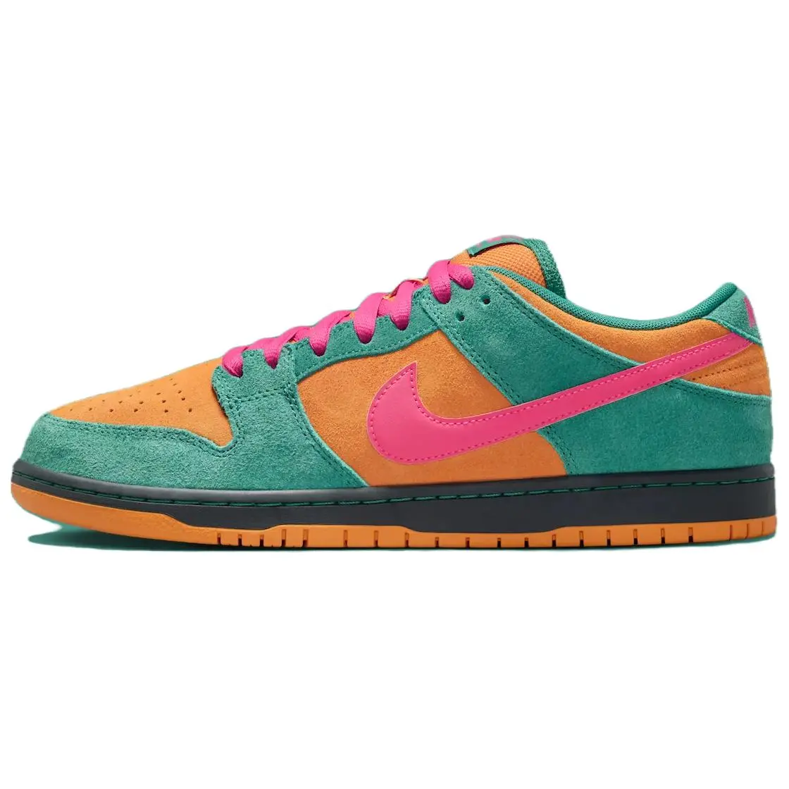 Nike SB Dunk Low 'Green Noise Watermelon' Men's Skate Sneaker Featuring Padded Tongue, Zoom Air Cushioning, and Durable Rubber Outsole for Everyday Wear