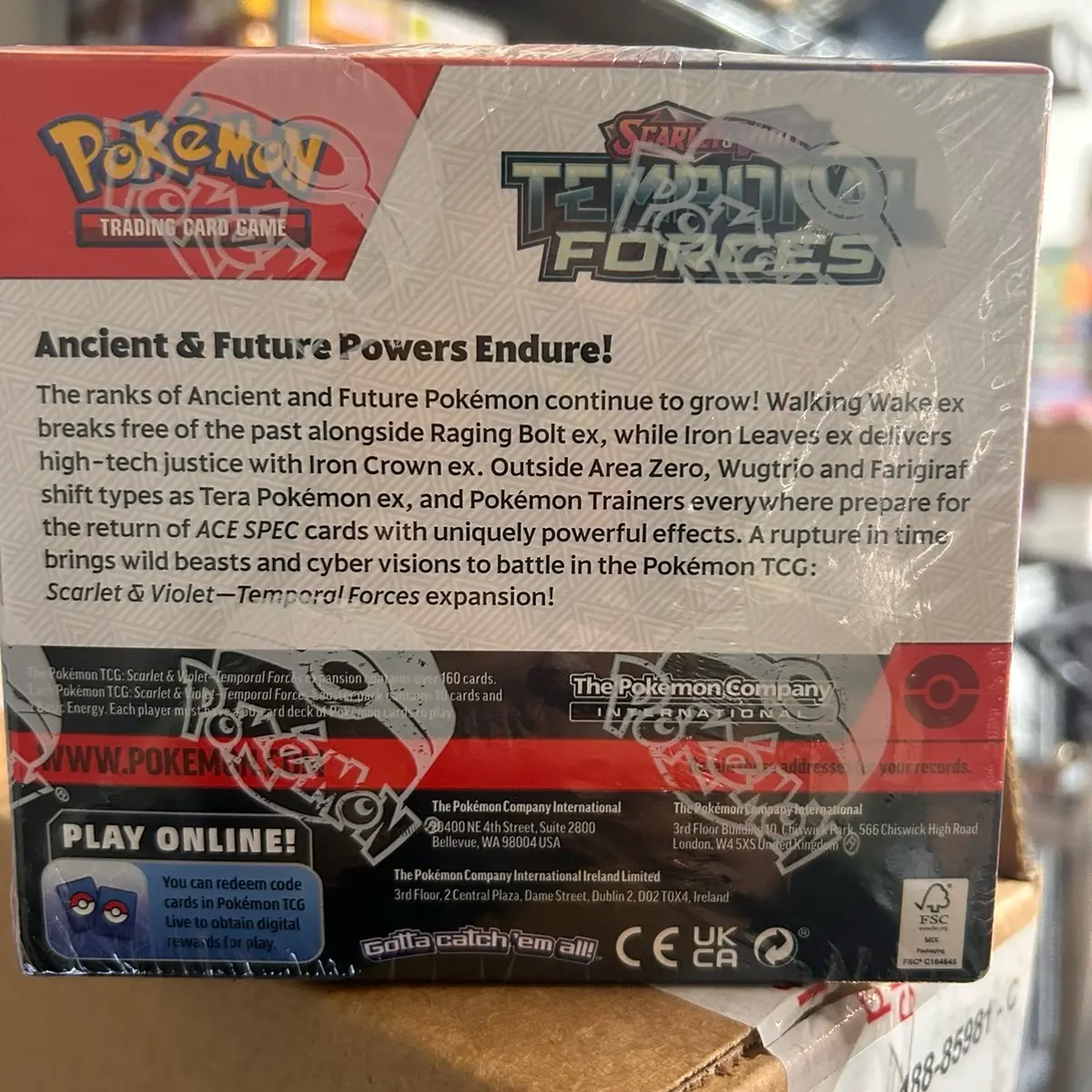 scarlet & violet temporal forces booster display box Pokemon Scarlet & Violet Temporal Forces Booster Box