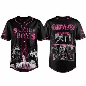 Full Print Suicideboiz Baseball Baseball Jersey Jersey, Suicideboi G59 Jersey Shirt, Vintage Casual Unisex Jersey Shirt for Men & Women, Baseball Jersey for Men and Women, Baseball Jersey Style