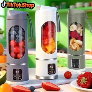 TikTok Shop Ultimate Portable Blender USB Rechargeable Compact for Smoothies On-The-Go Leak Proof Design Makes Shakes Baby Food in Seconds Cup Juicer Rechargeable Mini Blender Vegetable